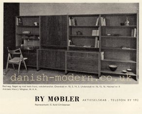 dansk møbeldesign - Ry - Ry møbler - reklame - 1955